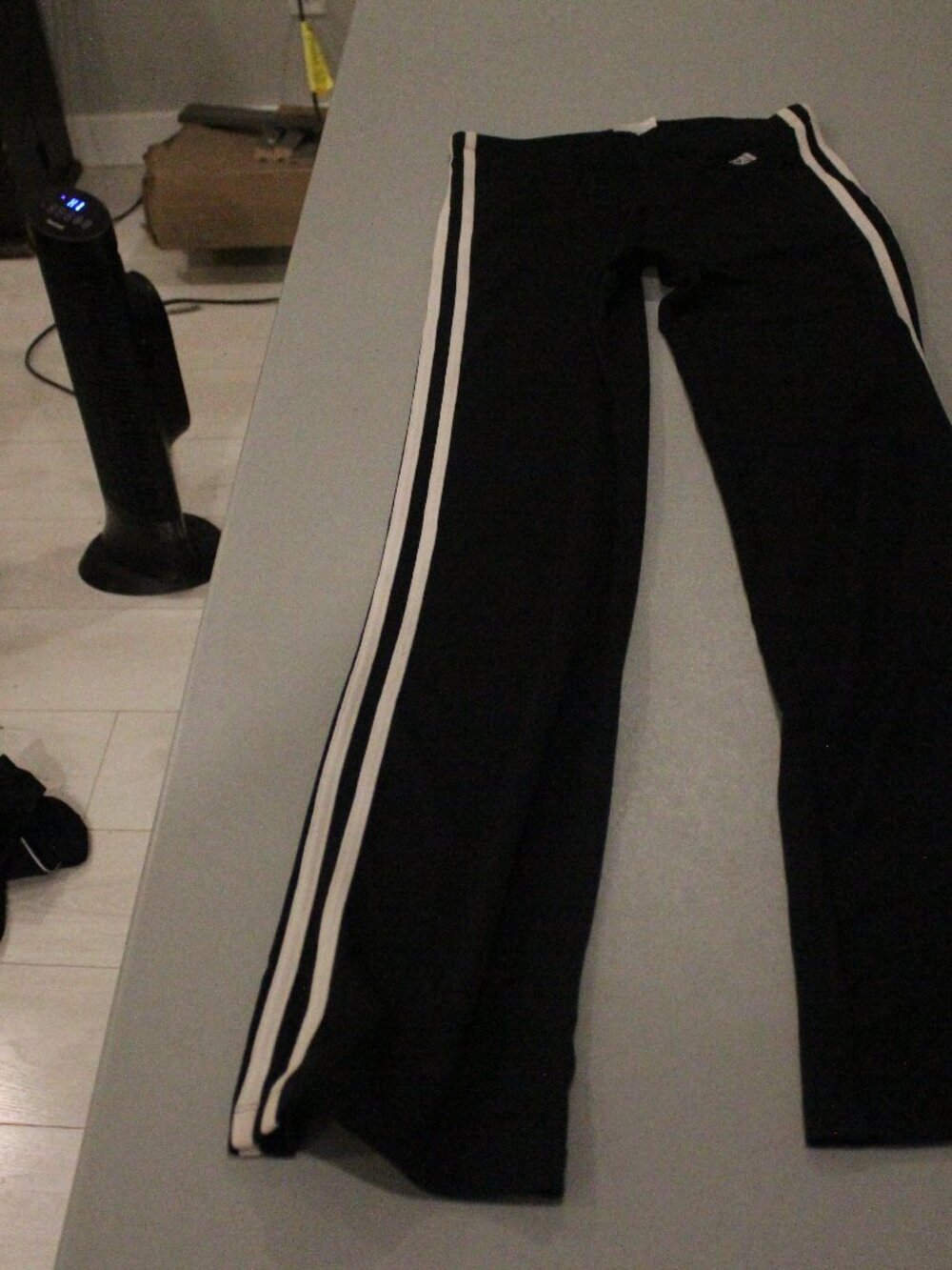 Black Adidas Athletic Pants Size Medium